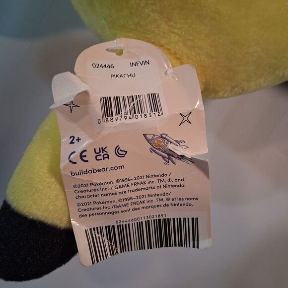 Talking Pokemon Pikachu Plush Build-A-Bear Nintendo VIDEO Backpack Accessories - Picture 7 of 12
